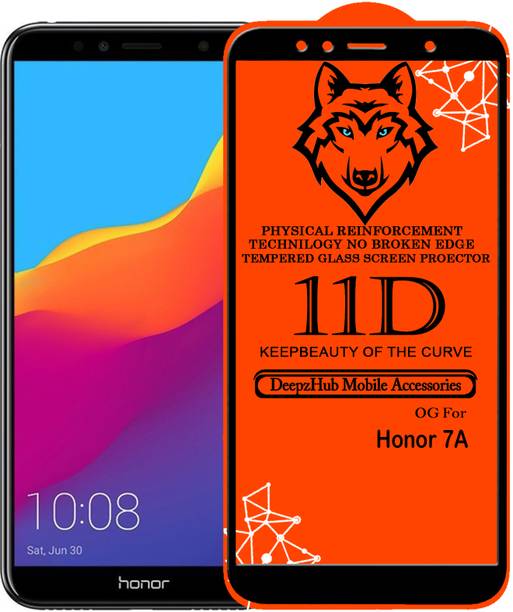 DeepzHub Edge To Edge Tempered Glass for Honor 7A