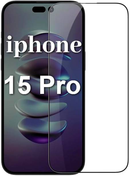 EITANSHA CREATION Edge To Edge Tempered Glass for iPhone 15 Pro, APPLE iPhone 15 Pro
