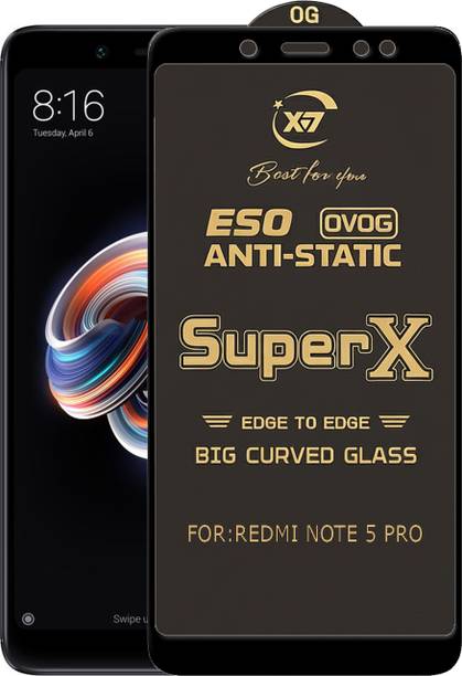 ANILUQ Edge To Edge Tempered Glass for Mi Redmi Note 5 Pro