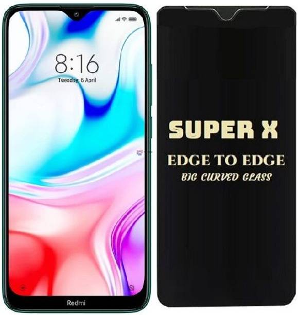TELE SHIELD Edge To Edge Tempered Glass for Redmi 8, DelhiGear Glass, Screen Protector, Tempered Glass, Screen Guard, Mobile Glass