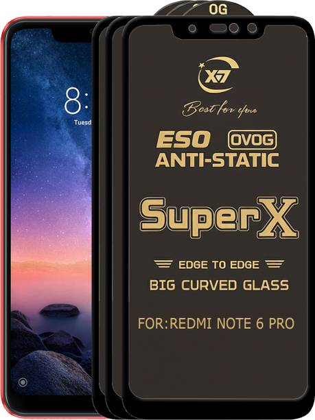 ANILUQ Edge To Edge Tempered Glass for Mi Redmi Note 6 Pro