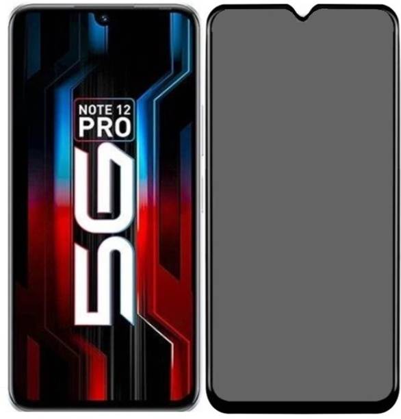Resolute Edge To Edge Tempered Glass for INFINIX NOTE 12 PRO 5G ANTI SPY SCRATCH RESISTANT PRIVACY PROTECTION