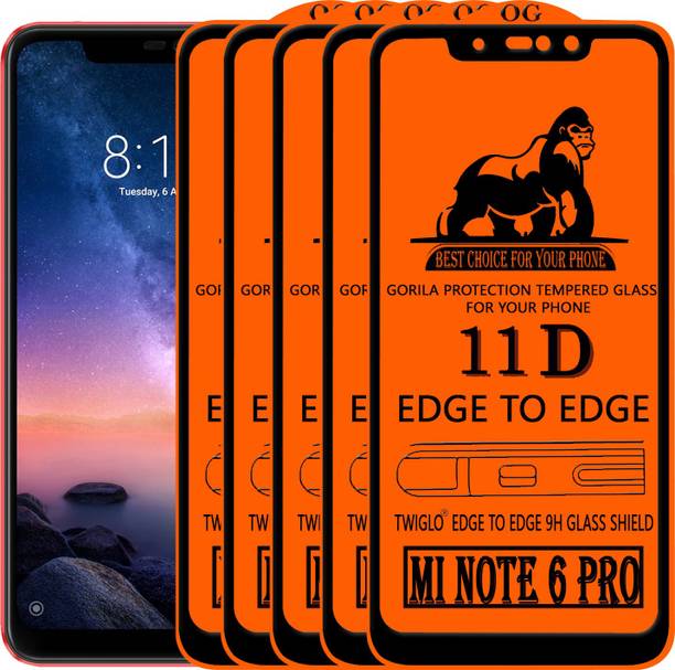 TWIGLO Edge To Edge Tempered Glass for Mi Redmi Note 6 Pro