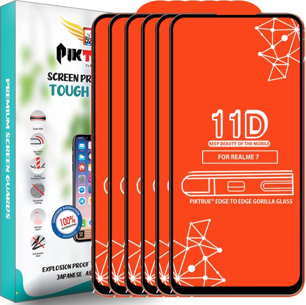 PikTrue Edge To Edge Tempered Glass for Realme 7