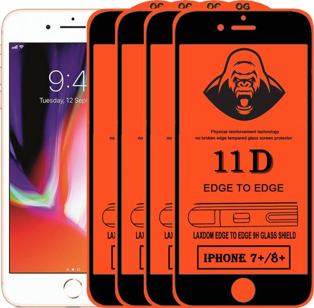 Laxdom Edge To Edge Tempered Glass for Apple iPhone 8 Plus
