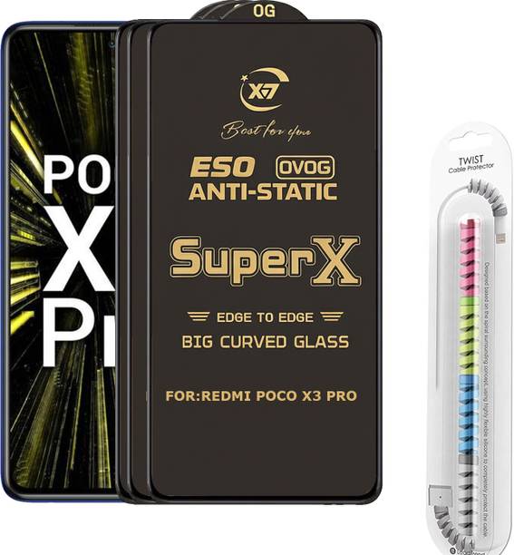 TWIGLO Edge To Edge Tempered Glass for REDMI POCO X3 PRO