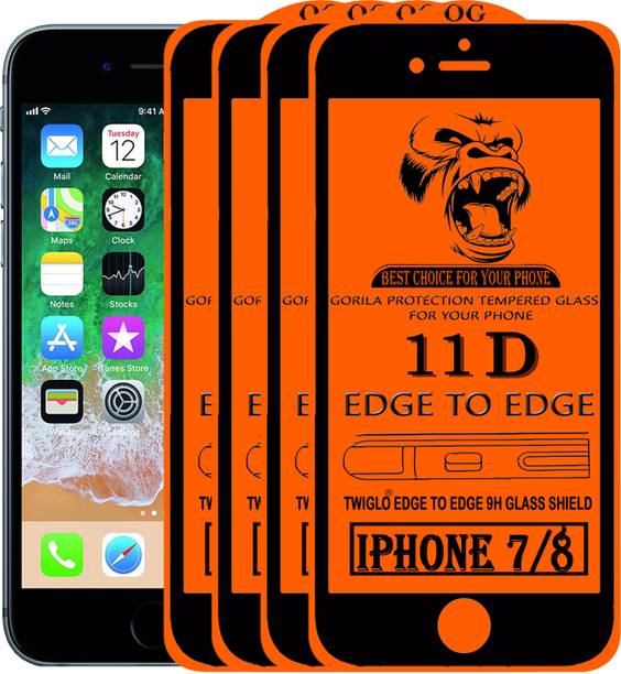 TWIGLO Edge To Edge Tempered Glass for Apple iPhone 8