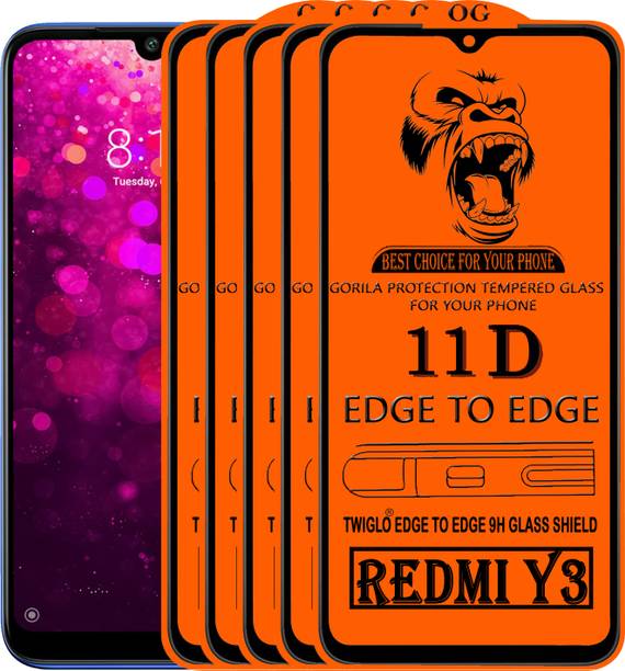TWIGLO Edge To Edge Tempered Glass for REDMI Y3