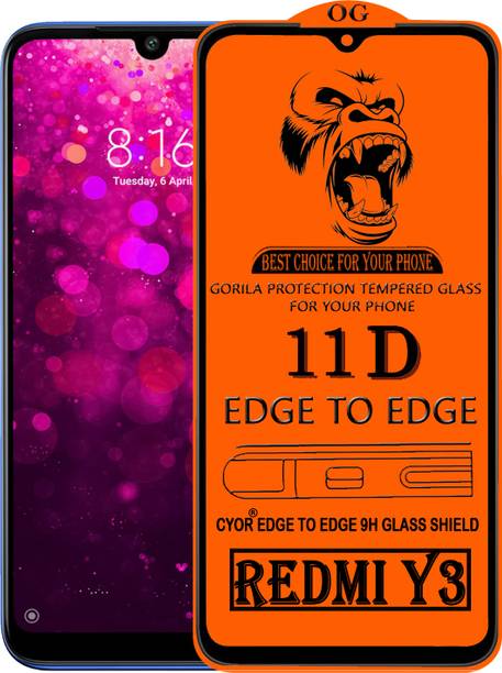 CYOR Edge To Edge Tempered Glass for REDMI Y3