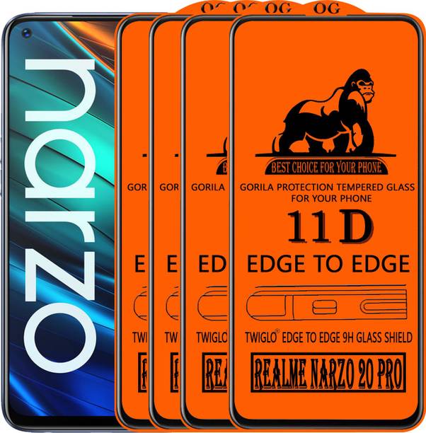 TWIGLO Edge To Edge Tempered Glass for REALME NARZO 20 PRO