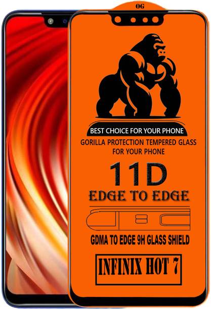 GDMA Edge To Edge Tempered Glass for Infinix Hot 7