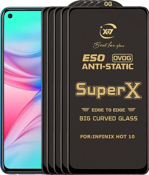 ANILUQ Edge To Edge Tempered Glass for INFINIX HOT 10