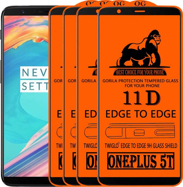 TWIGLO Edge To Edge Tempered Glass for OnePlus 5T