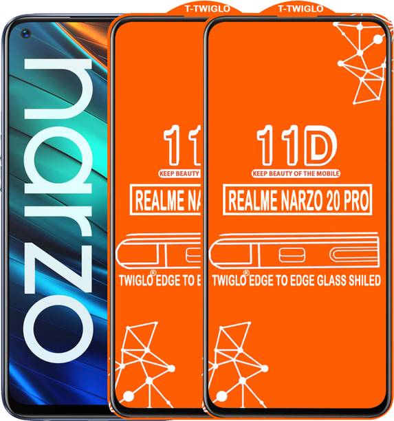TWIGLO Edge To Edge Tempered Glass for REALME NARZO 20 PRO