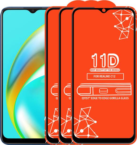 Qyist Edge To Edge Tempered Glass for Realme C12