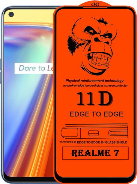 TOPTEMPER Edge To Edge Tempered Glass for REALME 7
