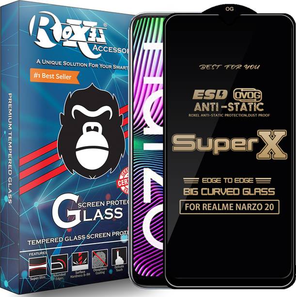 Roxel Edge To Edge Tempered Glass for REALME NARZO 20