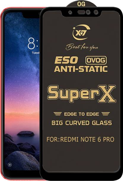 ANILUQ Edge To Edge Tempered Glass for Mi Redmi Note 6 Pro