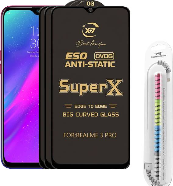 CYOR Edge To Edge Tempered Glass for REALME 3 PRO
