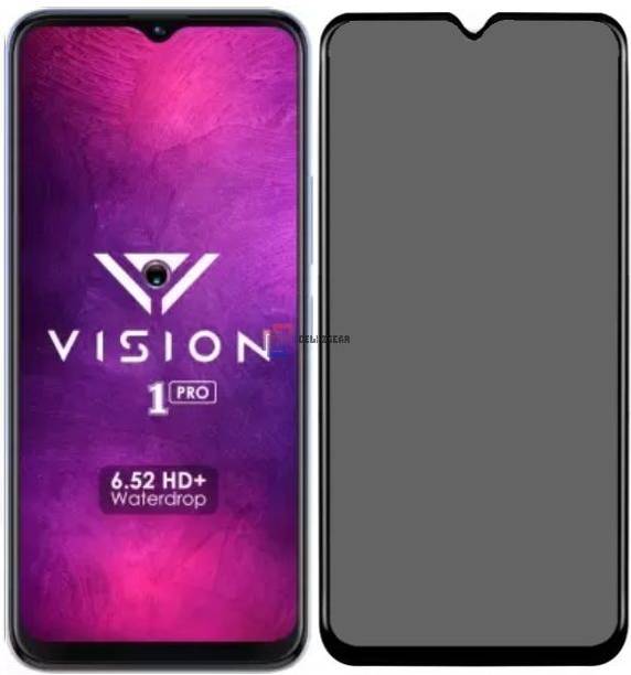Obstinate Edge To Edge Tempered Glass for Itel Vision 1 Pro, DelhiGear Glass, Privacy Screen Protector, Privacy Tempered Glass, Screen Guard, Mobile Glass