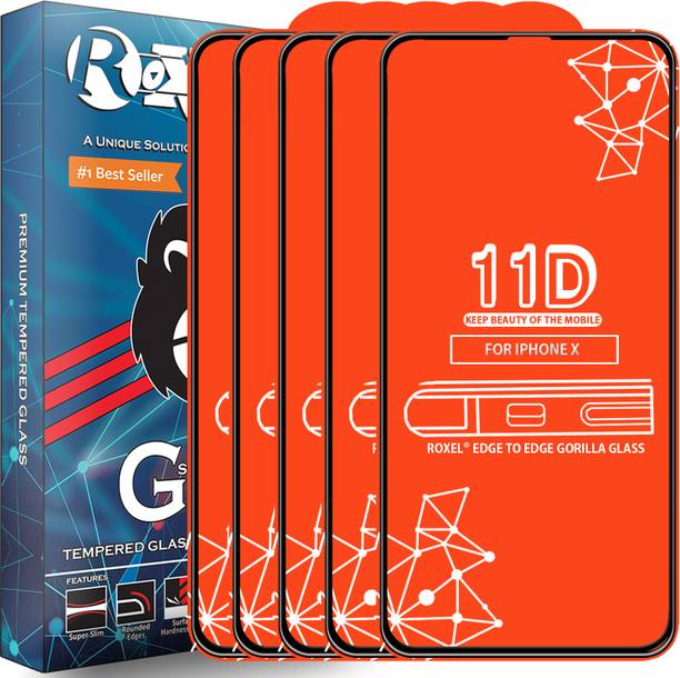 Roxel Edge To Edge Tempered Glass for Apple iPhone X