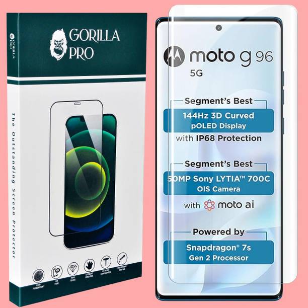 GORILLA PRO Edge To Edge Tempered Glass for Moto MOTORO...
