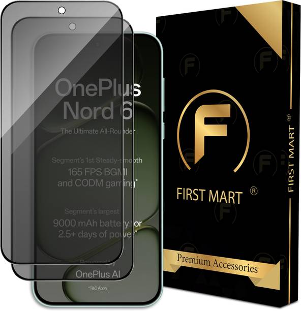 FIRST MART Edge To Edge Tempered Glass for OnePlus Nord 6 5G, Nord 6, One Plus Nord 6, Privacy Anti Spy Glass