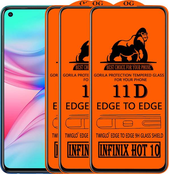 TWIGLO Edge To Edge Tempered Glass for INFINIX HOT 10