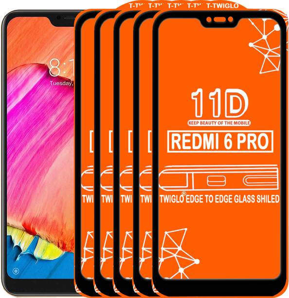 TWIGLO Edge To Edge Tempered Glass for Mi Redmi 6 pro