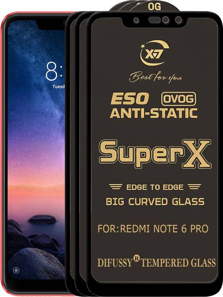 Difussy Edge To Edge Tempered Glass for Mi Redmi Note 6 Pro