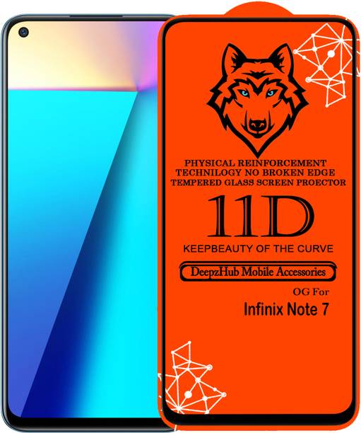 DeepzHub Edge To Edge Tempered Glass for Infinix Note 7