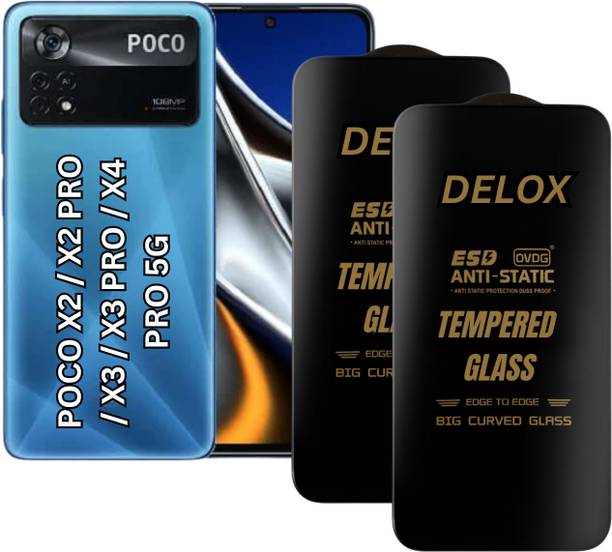 DELOX Edge To Edge Tempered Glass for POCO X2 ,POCO X2 PRO ,POCO X3 ,POCO X3 PRO ,POCO X4 PRO 5G