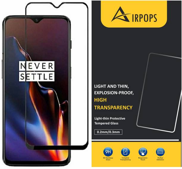 airpops Edge To Edge Tempered Glass for OnePlus 6T, OnePlus 7