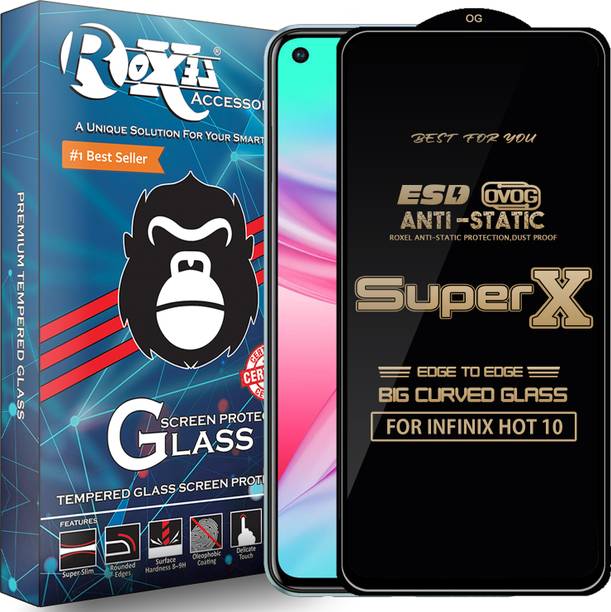 Roxel Edge To Edge Tempered Glass for INFINIX HOT 10