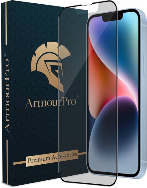 ArmourPro Edge To Edge Tempered Glass for Apple iPhone 14, iPhone 14, iPhone 13, iPhone 13 Pro, (Matte Finish)