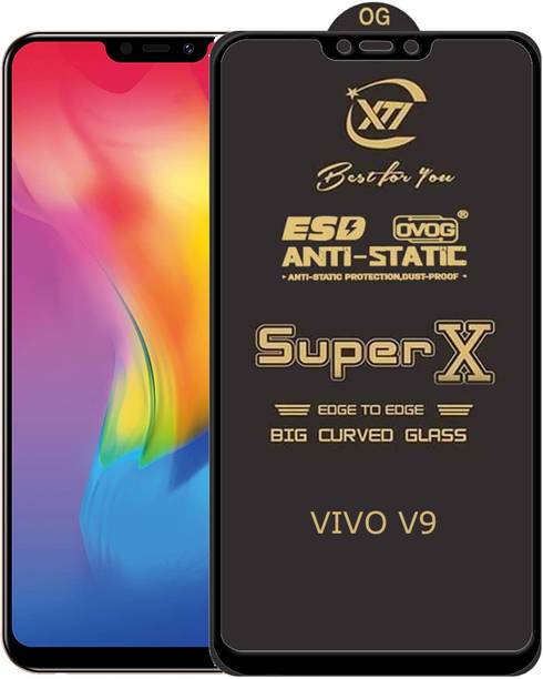 ANILUQ Edge To Edge Tempered Glass for Vivo V9