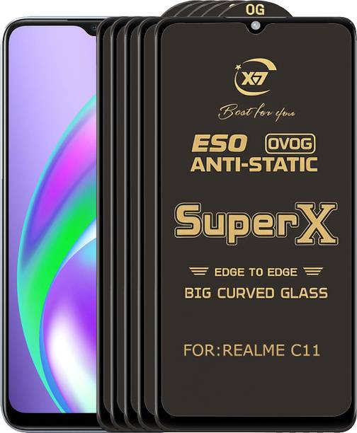 ANILUQ Edge To Edge Tempered Glass for REALME C11