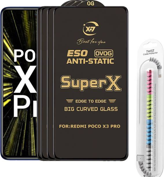 TWIGLO Edge To Edge Tempered Glass for REDMI POCO X3 PRO