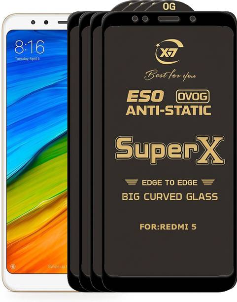 ANILUQ Edge To Edge Tempered Glass for Mi Redmi 5