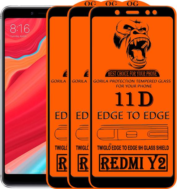 TWIGLO Edge To Edge Tempered Glass for Mi Redmi Y2