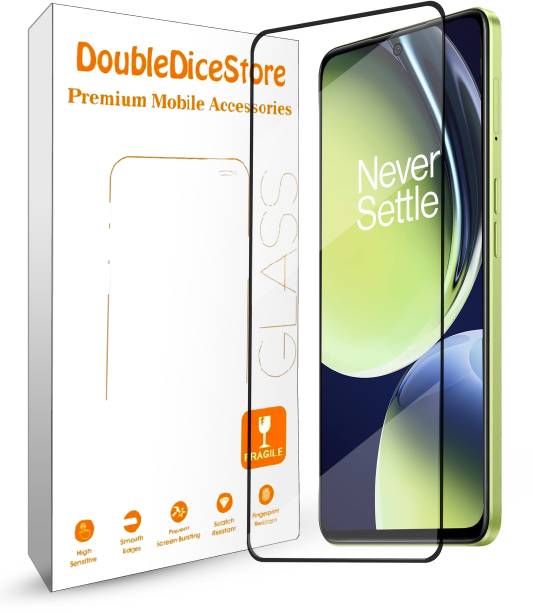 Doubledicestore Edge To Edge Tempered Glass for OnePlus Nord CE 3 Lite 5G, oneplus nord ce 3 lte