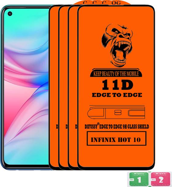 Difussy Edge To Edge Tempered Glass for INFINIX HOT 10