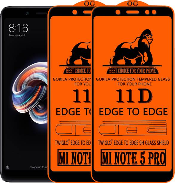 TWIGLO Edge To Edge Tempered Glass for Mi Redmi Note 5 Pro