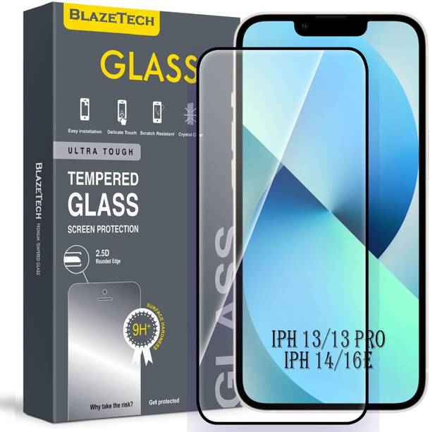 BlazeTech Edge To Edge Tempered Glass for Apple iPhone 13, Apple iPhone 13
