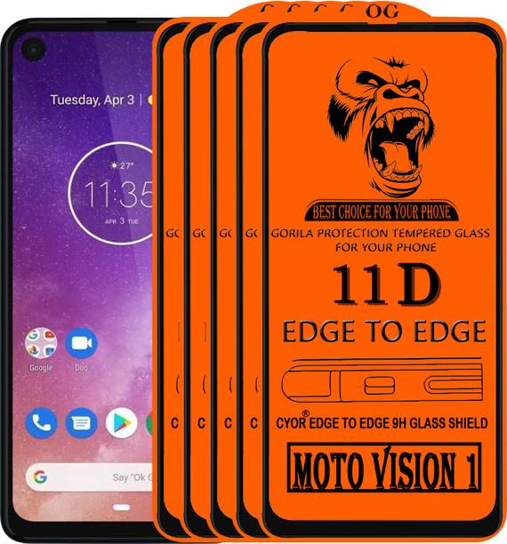 CYOR Edge To Edge Tempered Glass for MOTO VISION 1