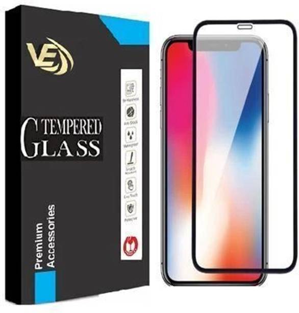 VILLA Edge To Edge Tempered Glass for Apple iPhone X - 9H Hardness, Oleophobic Coating, Bubble-Free Screen Protector