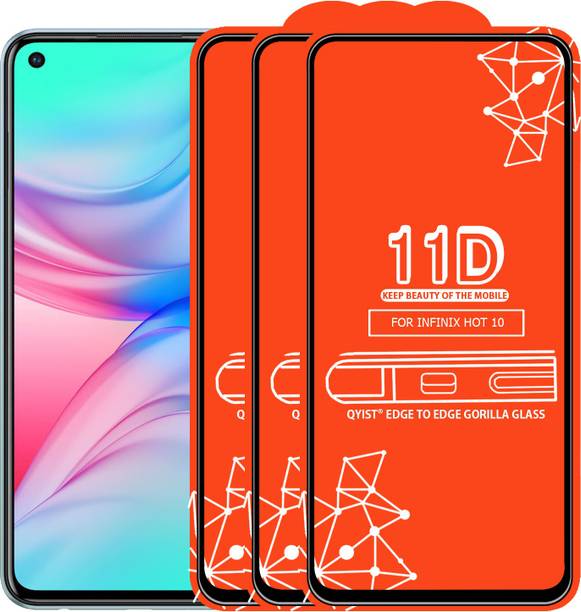 Qyist Edge To Edge Tempered Glass for Infinix Hot 10