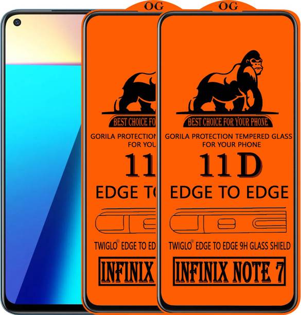 TWIGLO Edge To Edge Tempered Glass for INFINIX NOTE 7