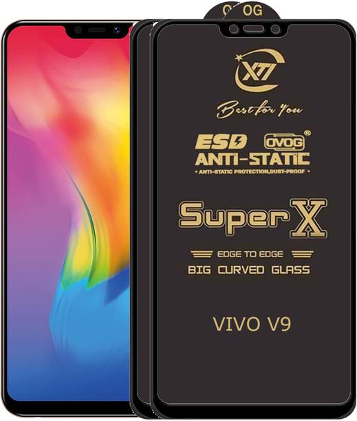 ANILUQ Edge To Edge Tempered Glass for Vivo V9