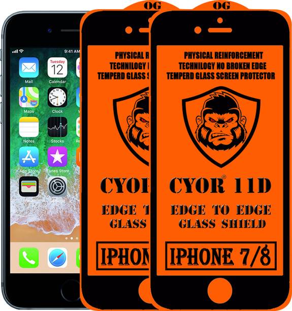 CYOR Edge To Edge Tempered Glass for Apple iPhone 8